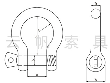 歐式大弓卸扣型號(hào)規(guī)格