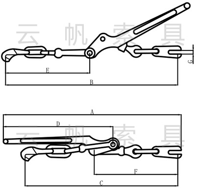 抓鉤式緊索具規(guī)格型號(hào)