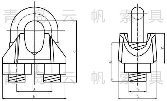 美式瑪鋼卡頭規(guī)格型號